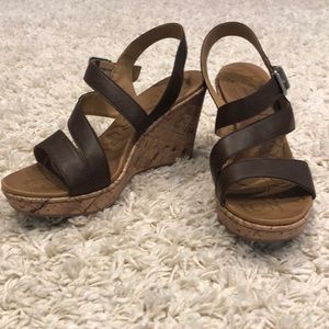 boc Brown Platform Wedge